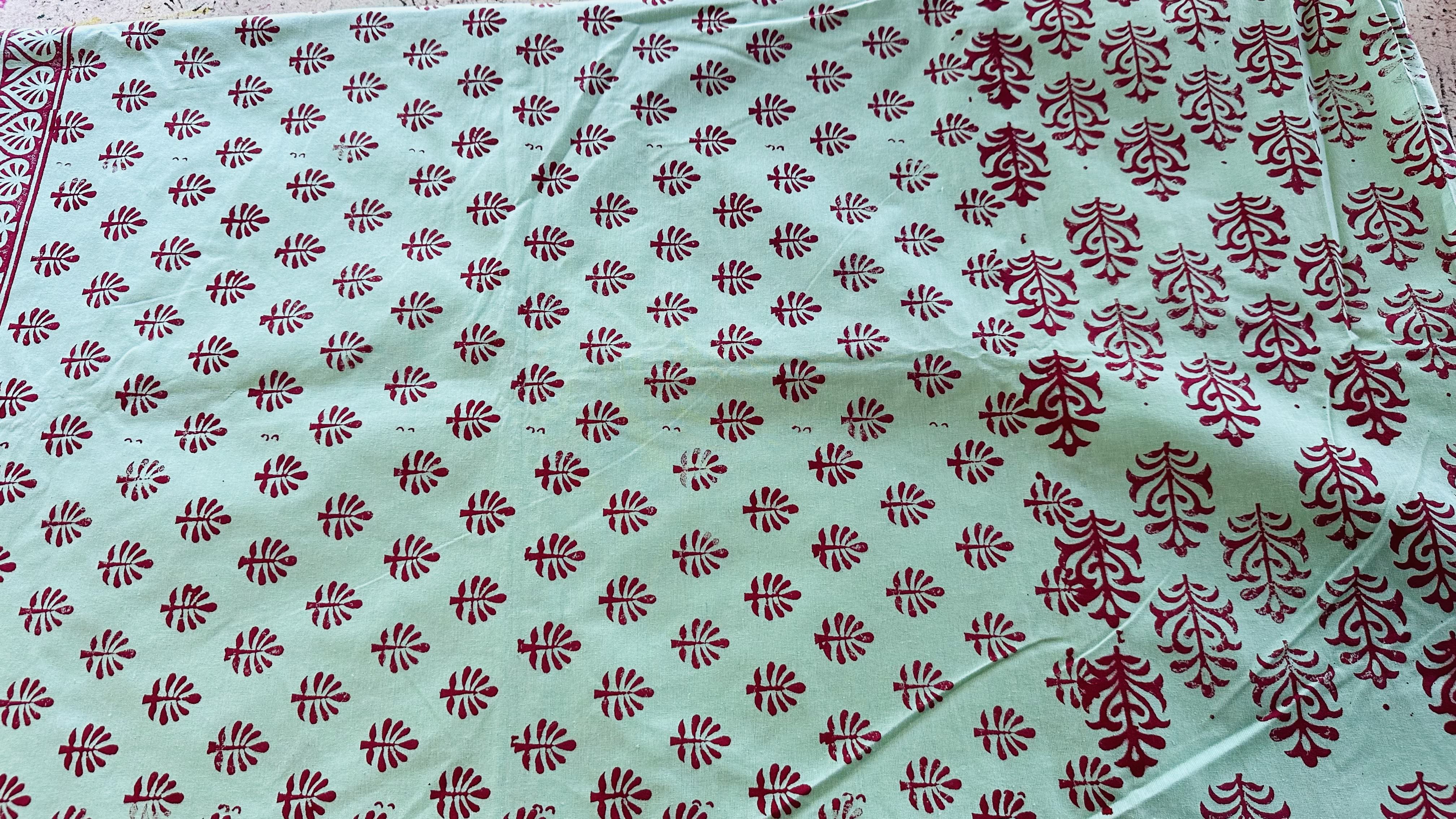 Hand printed garments